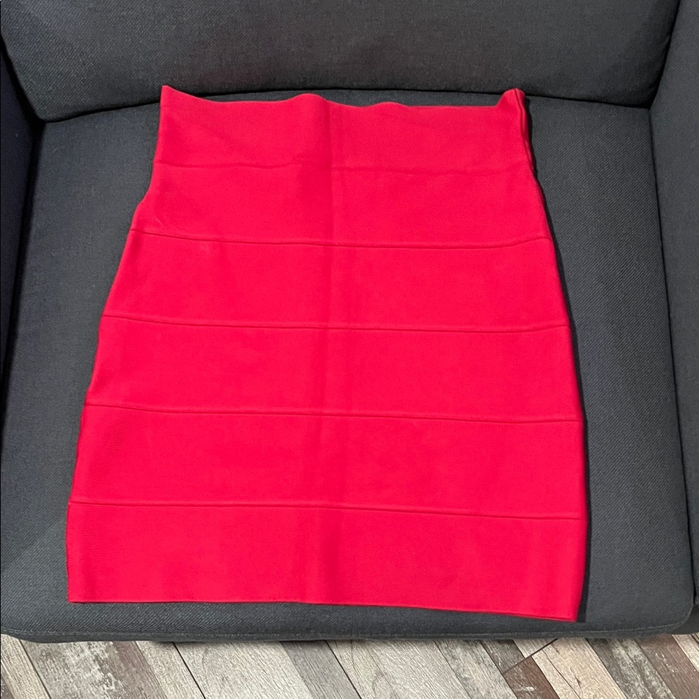 BCBGMaxAzria Vibrant Red Pencil Skirt